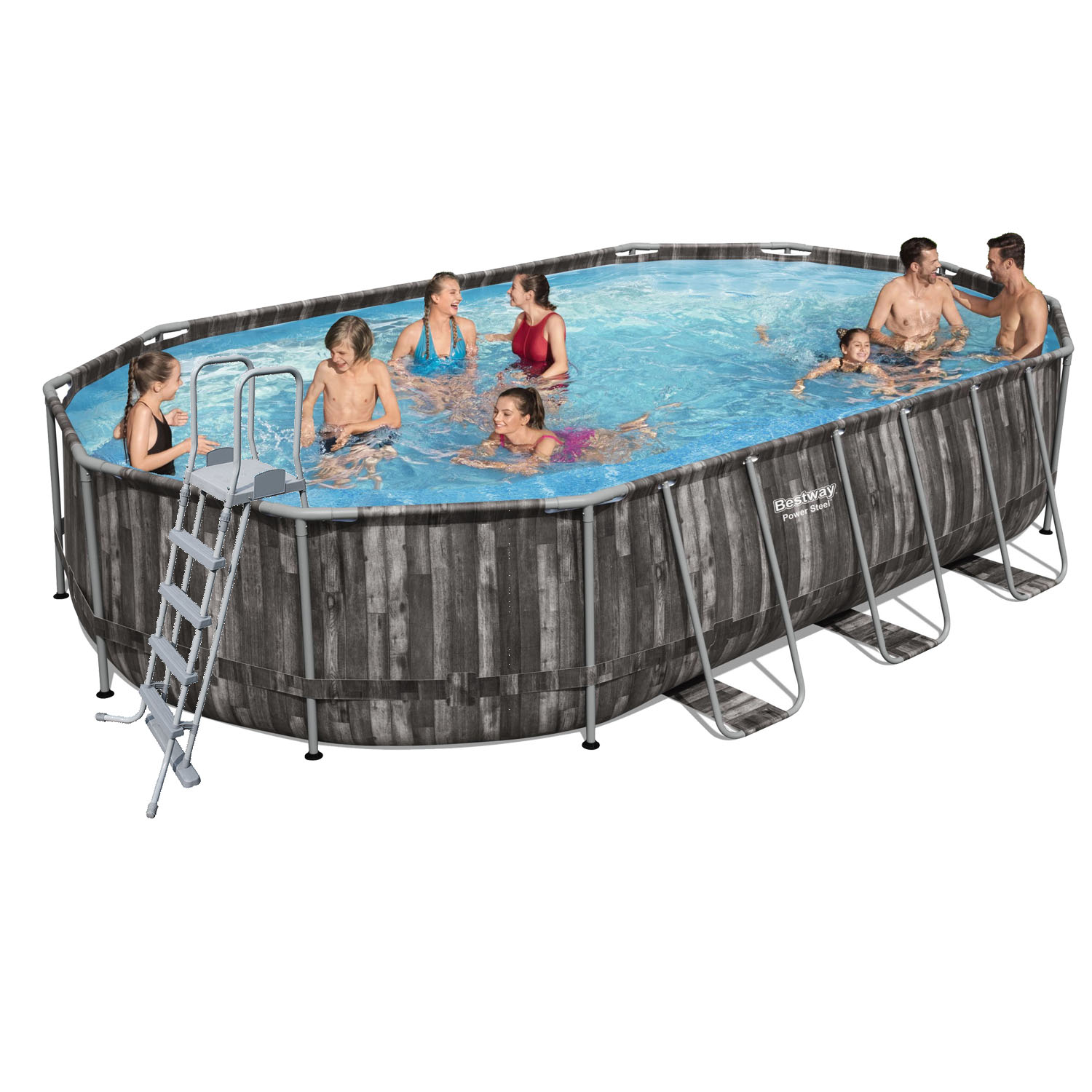 Каркасный бассейн Bestway 5611R - 1, 610 х 366 х 122 см (лестница) Каркасный бассейн в POOLSONIA. Тел: +38 (093) 667 00 03. Доставка, гарантія, кращі ціни!