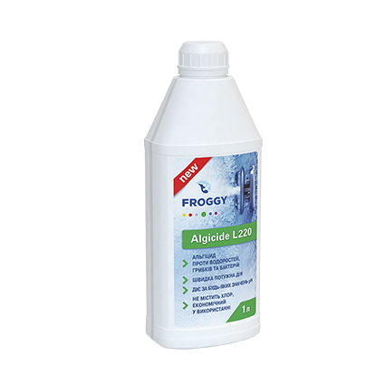 Купить Средство против водорослей Froggy Algyrid L210 1 л (ps0102015), Реагенты для бассейнов Froggy™ в Poolsonia. Доставка, гарантия. Украина, Киев, Харьков, Днепр, Одесса, Запорожье, Львов. Средство против водорослей Froggy Algyrid L210 1 л (ps0102015) Реагенты для бассейнов Froggy™ в POOLSONIA. Тел: +38 (093) 667 00 03. Доставка, гарантия, лучшие цены!