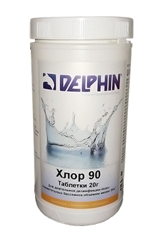 Купить Медленно растворимые таблетки хлор 90 Delphin 1кг (ps0101062v), Дезинфекция воды в Poolsonia. Доставка, гарантия. Украина, Киев, Харьков, Днепр, Одесса, Запорожье, Львов. Химия для бассейнов в интернет-гипермаркете POOLSONIA—Химия для бассейнов заказать по ☎ +380 (93) 850-05-52