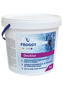 Купить Препарат для нейтрализации хлора Froggy Dechlor 5 кг (ps0103006), Регулирование рН в Poolsonia. Доставка, гарантия. Украина, Киев, Харьков, Днепр, Одесса, Запорожье, Львов. Препарат для нейтрализации хлора Froggy Dechlor 5 кг (ps0103006) Регулирование рН в POOLSONIA. Тел: +38 (093) 667 00 03. Доставка, гарантия, лучшие цены!