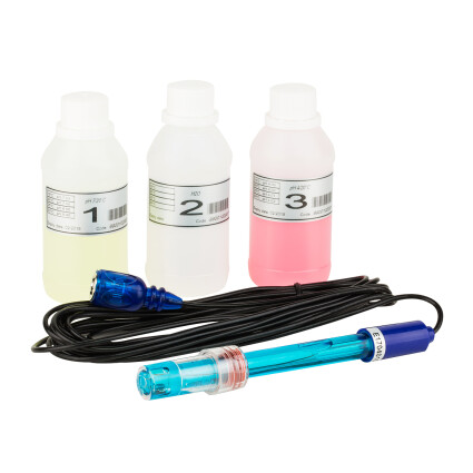 Комплект AquaViva для измерения PH (PH-Электрод, буферный раствор 4pH-7pH) (9900102012) (ps419016604) Насоси дозуючі в POOLSONIA. Тел: +38 (093) 667 00 03. Доставка, гарантія, кращі ціни!